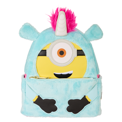Loungefly - Minions Fluffy Unicorn Exclusive Costume Plush Mini Backpack
