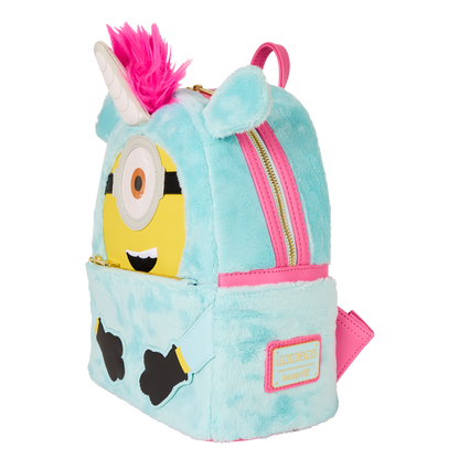 Loungefly - Minions Fluffy Unicorn Exclusive Costume Plush Mini Backpack