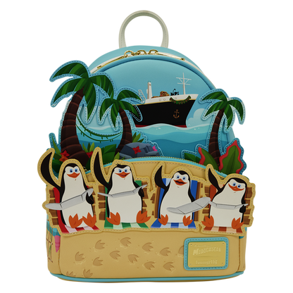 Loungefly - Madagascar Exclusive Penguins Beach Mini Backpack