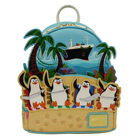 Loungefly - Madagascar Exclusive Penguins Beach Mini Backpack