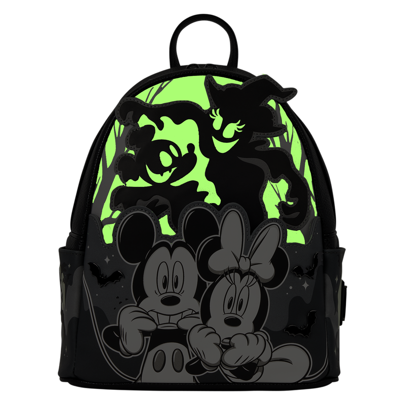 Loungefly - Mickey & Minnie Ghost Light-Up Glow Mini Backpack