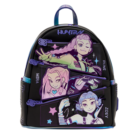 Loungefly - KPop Demon Hunters HUNTR/X Mini Backpack with Photo Card Charm