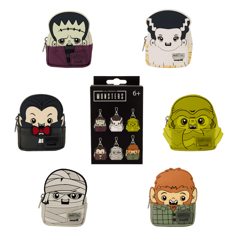 Loungefly - Universal Monsters Cosplay Mystery Mini Backpack Keychain Charm