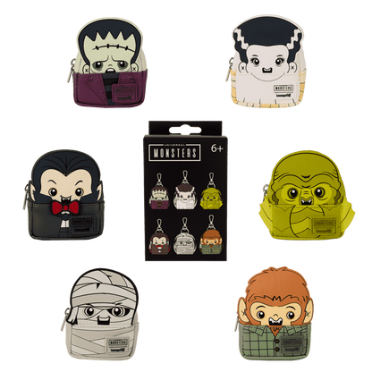 Loungefly - Universal Monsters Cosplay Mystery Mini Backpack Keychain Charm