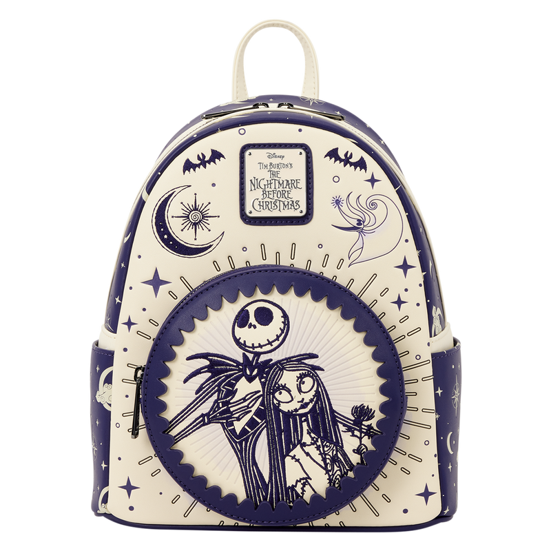 Loungefly - The Nightmare Before Christmas Jack Skellington & Sally Night Sky Mini Backpack