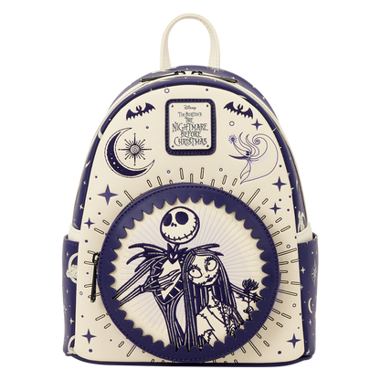 Loungefly - The Nightmare Before Christmas Jack Skellington & Sally Night Sky Mini Backpack