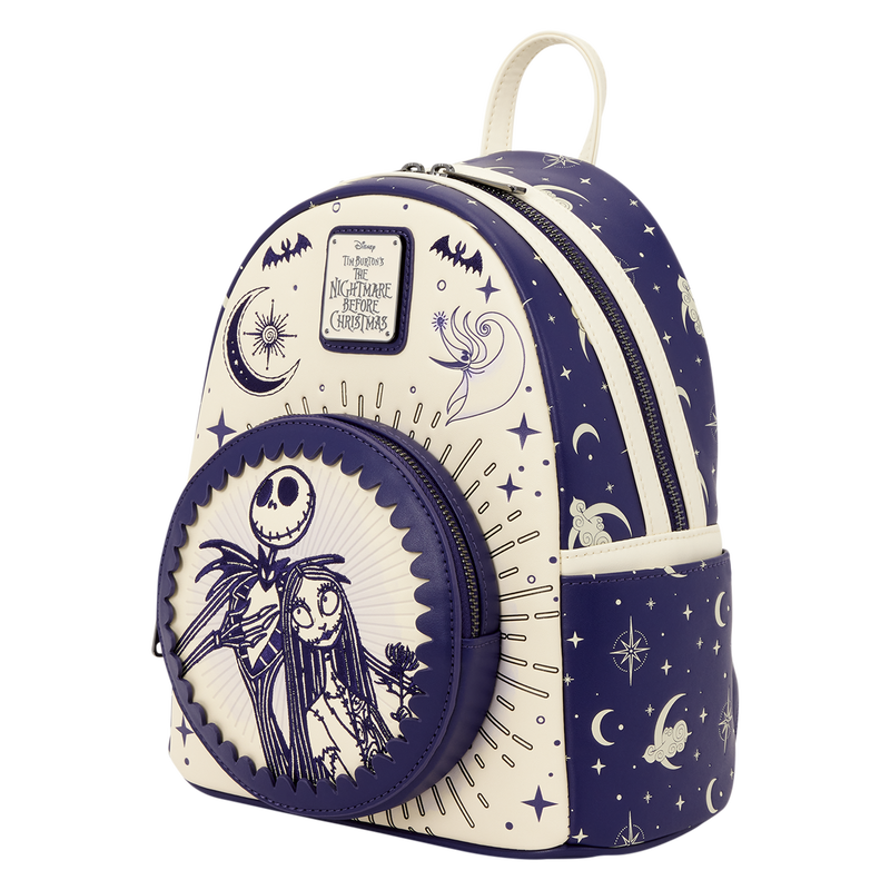 Loungefly - The Nightmare Before Christmas Jack Skellington & Sally Night Sky Mini Backpack