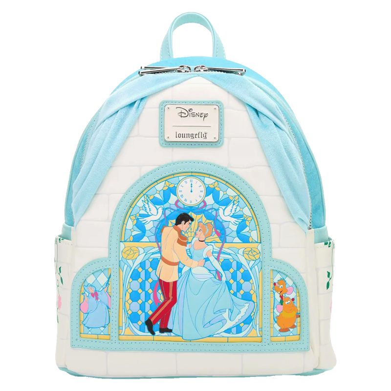 Loungefly - Disney Cinderella & Prince Stained Glass Curtain Mini Backpack