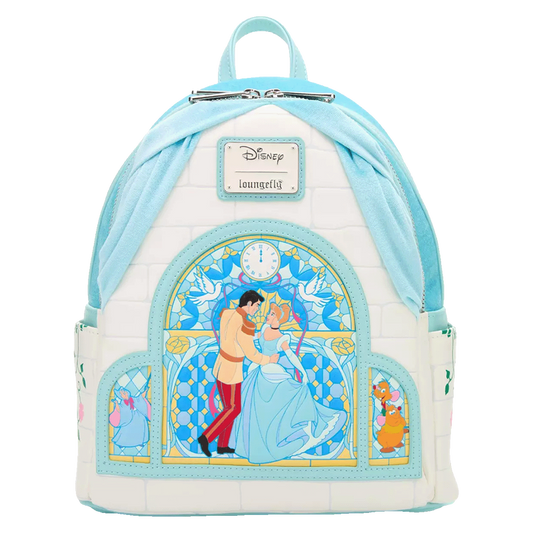 Loungefly - Disney Cinderella & Prince Stained Glass Curtain Mini Backpack