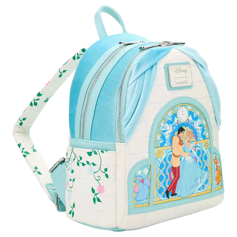 Loungefly - Disney Cinderella & Prince Stained Glass Curtain Mini Backpack