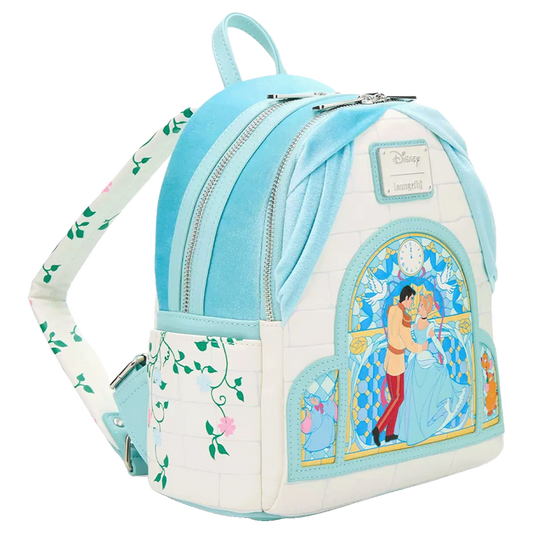 Loungefly - Disney Cinderella & Prince Stained Glass Curtain Mini Backpack