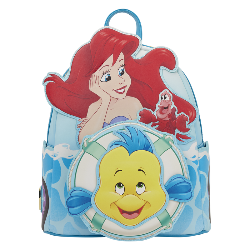 Loungefly - The Little Mermaid Exclusive Ariel, Flounder, & Sebastian Mini Backpack
