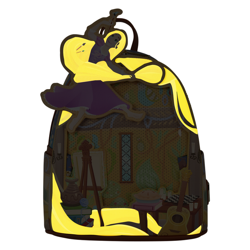 Loungefly - Tangled Rapunzel Glow Pin Trader Mini Backpack