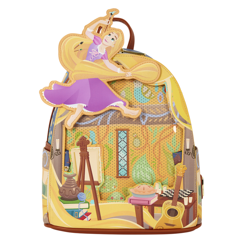Loungefly - Tangled Rapunzel Glow Pin Trader Mini Backpack