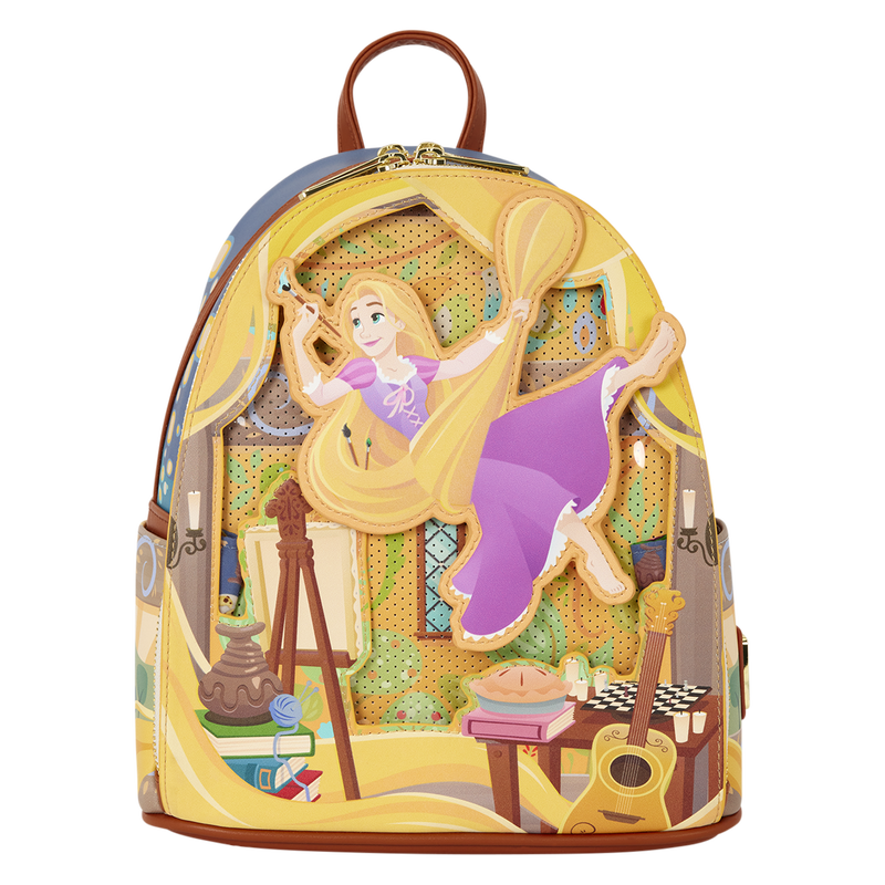 Loungefly - Tangled Rapunzel Glow Pin Trader Mini Backpack