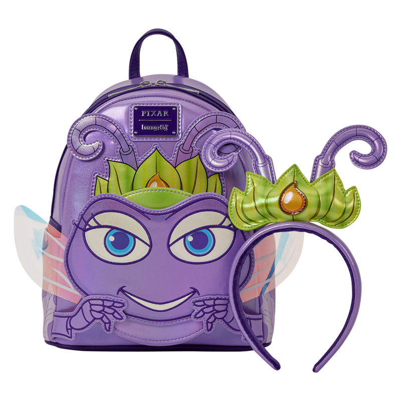 Loungefly - A Bug's Life Atta Cosplay Mini Backpack with Ear Headband