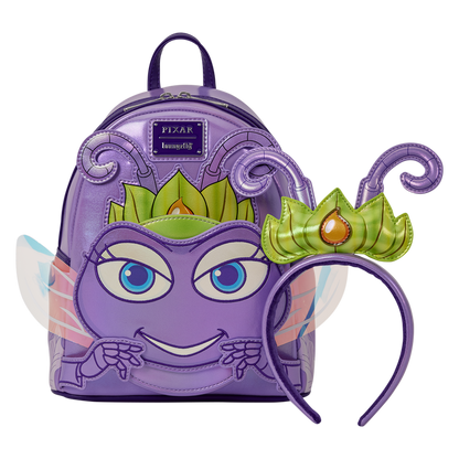 Loungefly - A Bug's Life Atta Cosplay Mini Backpack with Ear Headband