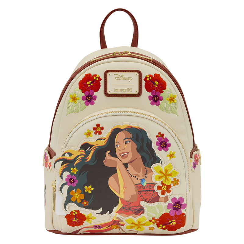 Loungefly - Moana Live Action Floral Mini Backpack