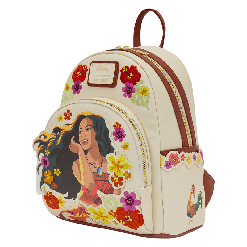 Loungefly - Moana Live Action Floral Mini Backpack