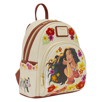 Loungefly - Moana Live Action Floral Mini Backpack