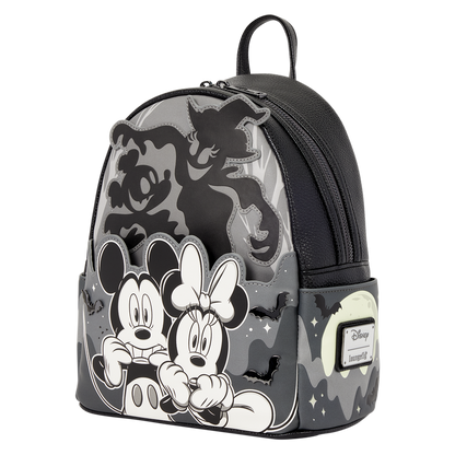 Loungefly - Mickey & Minnie Ghost Light-Up Glow Mini Backpack
