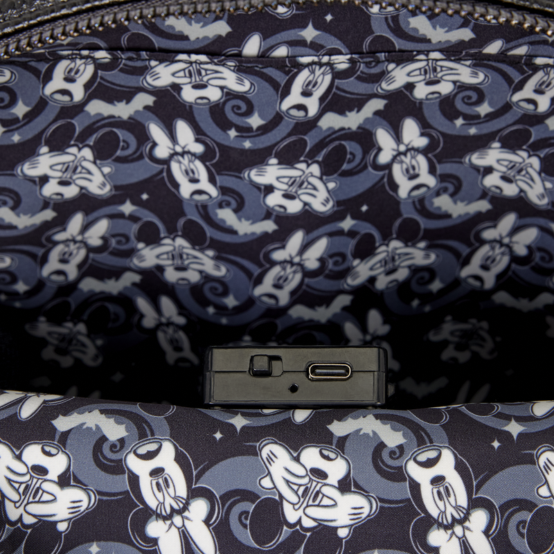 Loungefly - Mickey & Minnie Ghost Light-Up Glow Mini Backpack