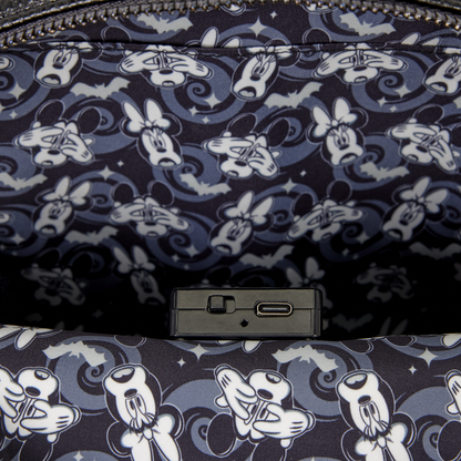 Loungefly - Mickey & Minnie Ghost Light-Up Glow Mini Backpack