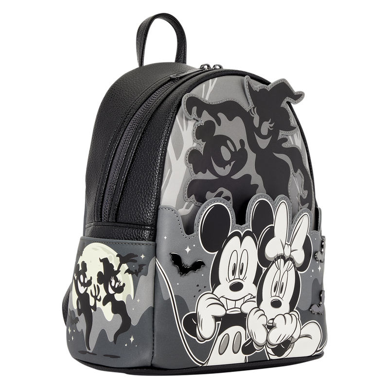 Loungefly - Mickey & Minnie Ghost Light-Up Glow Mini Backpack