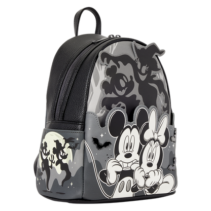 Loungefly - Mickey & Minnie Ghost Light-Up Glow Mini Backpack