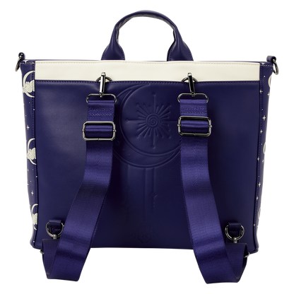 Loungefly - The Nightmare Before Christmas Jack Skellington & Sally Night Sky Convertible Backpack and Tote Crossbody Bag