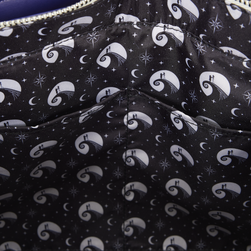 Loungefly - The Nightmare Before Christmas Jack Skellington & Sally Night Sky Convertible Backpack and Tote Crossbody Bag