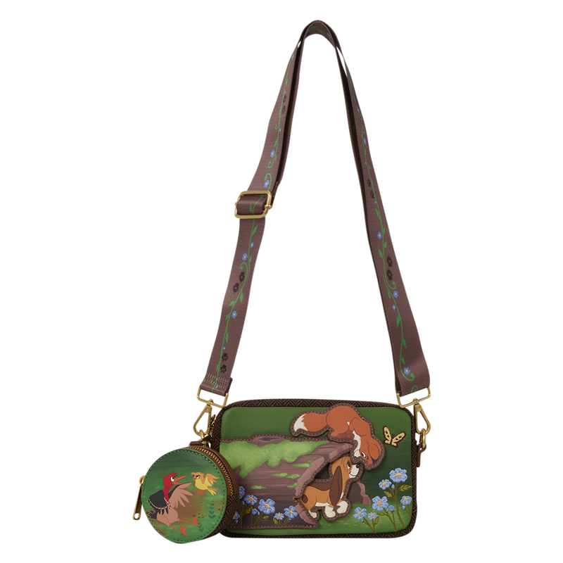 Loungefly - The Fox and the Hound Tod & Copper Sling Crossbody Bag with Coin Bag