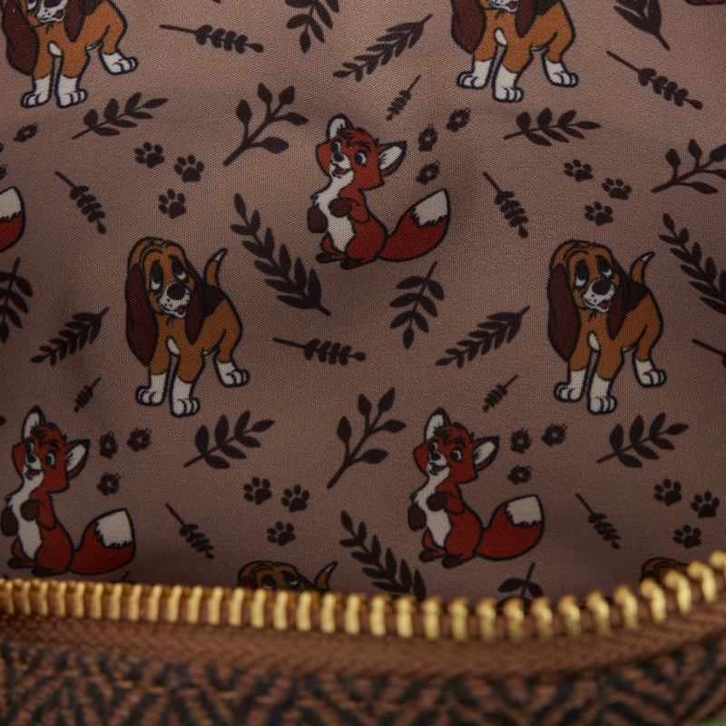 Loungefly - The Fox and the Hound Tod & Copper Sling Crossbody Bag with Coin Bag