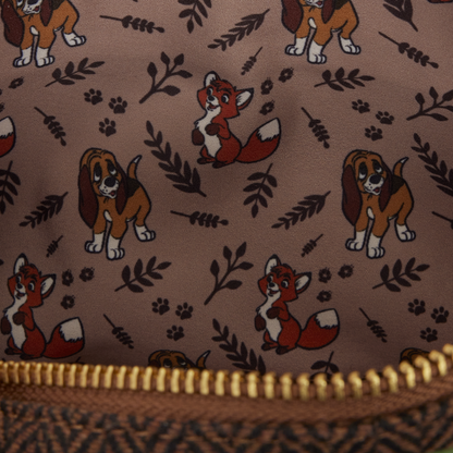 Loungefly - The Fox and the Hound Tod & Copper Sling Crossbody Bag with Coin Bag