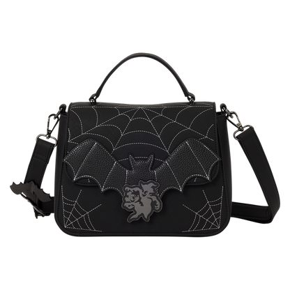 Loungefly - Mickey & Minnie Spiderweb & Bats Crossbody Bag