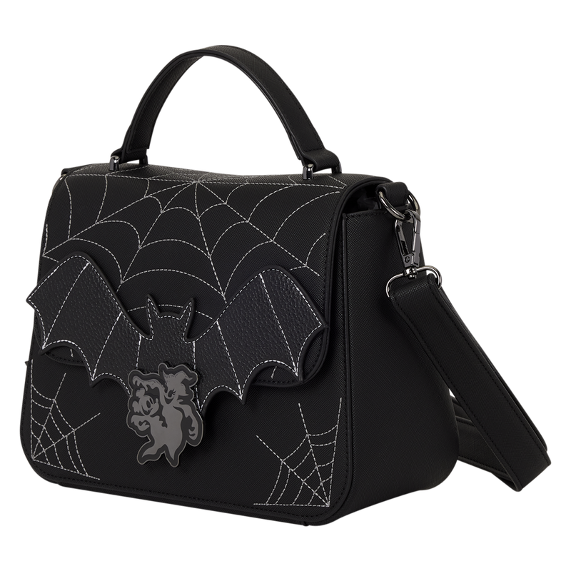 Loungefly - Mickey & Minnie Spiderweb & Bats Crossbody Bag