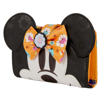 Loungefly - Minnie Mouse Cosplay Floral Pumpkin Flap Wallet