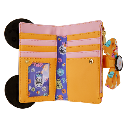 Loungefly - Minnie Mouse Cosplay Floral Pumpkin Flap Wallet