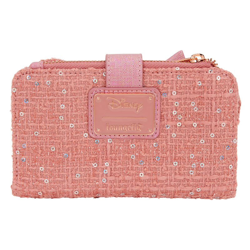 Longefly - Minnie Mouse Glitter Tweed Flap Wallet