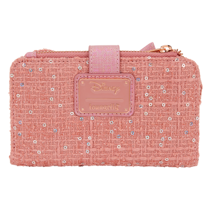Longefly - Minnie Mouse Glitter Tweed Flap Wallet
