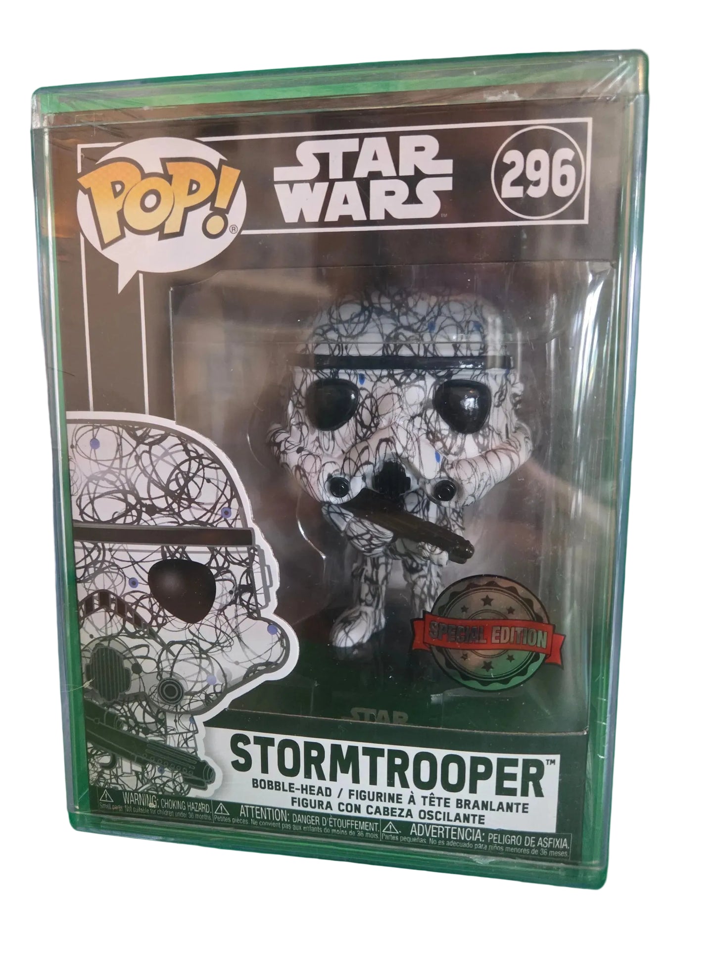 Brand new Funko Pop Star Wars Stormtrooper Special Edition Sealed in Hard Case #296