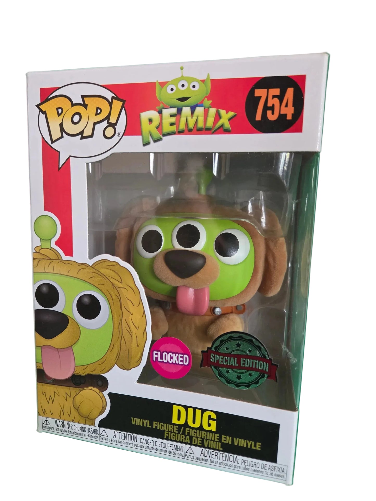 Funko Pop Disney Alien Remix Dug Flocked #754