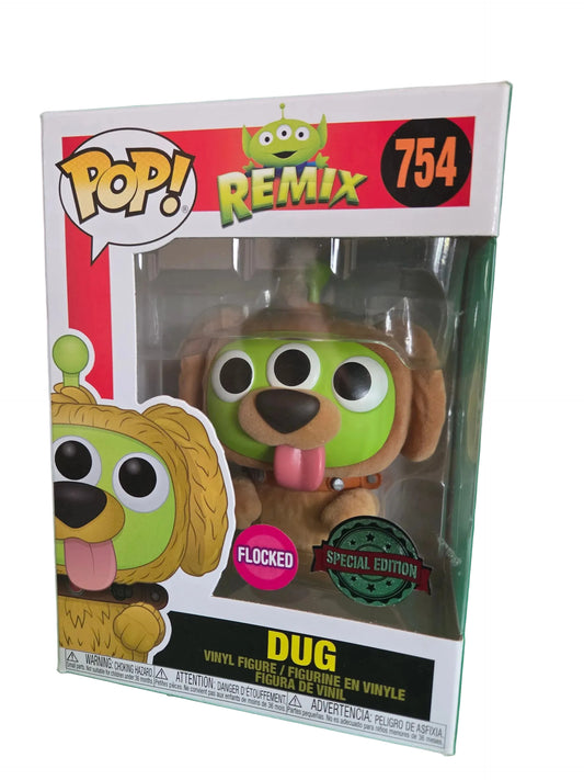 Funko Pop Disney Alien Remix Dug Flocked #754