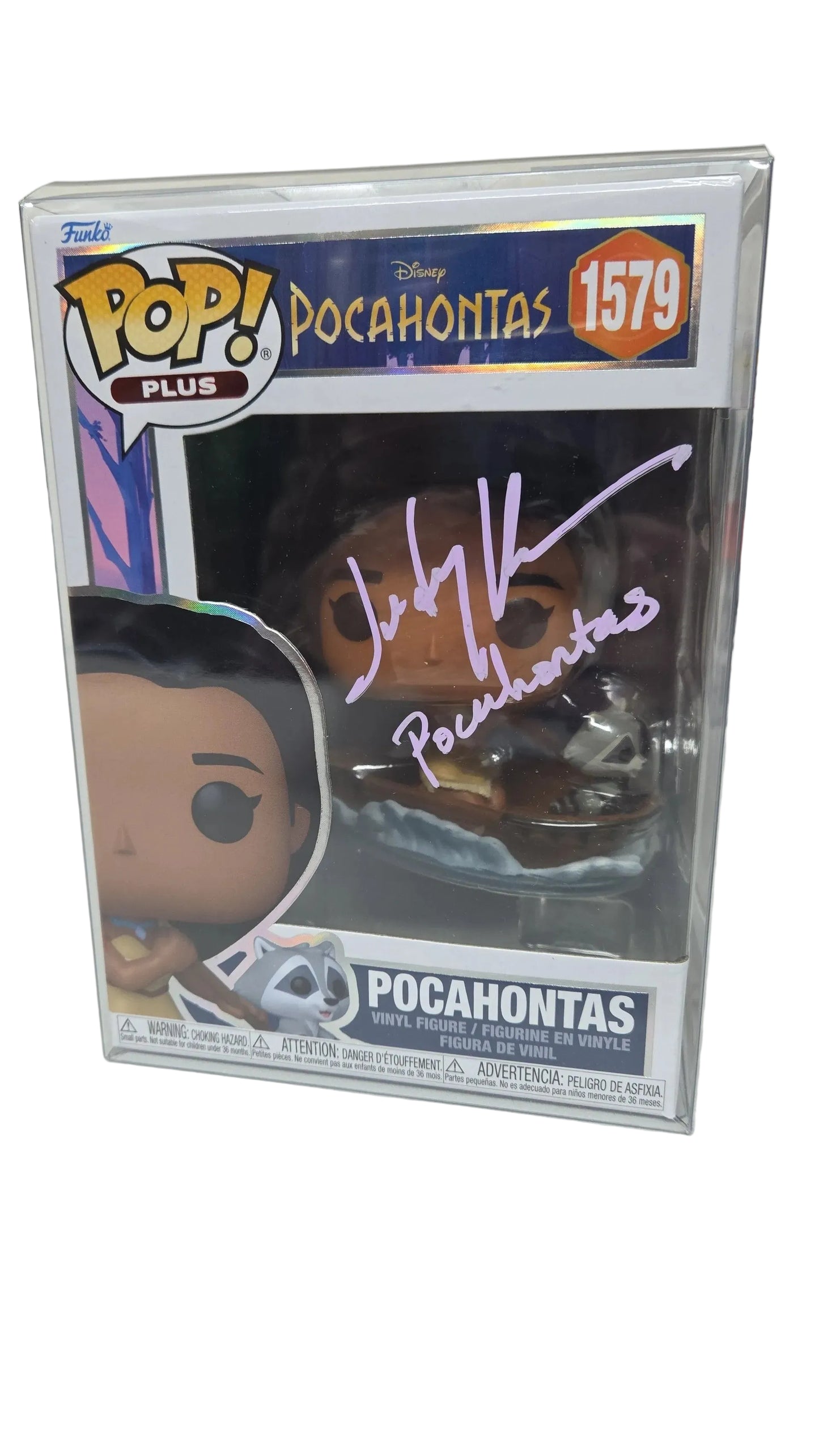 Judy Kuhn signed Disney Princess Pocahontas (singing) Funko Pop 1017 OCCM COA