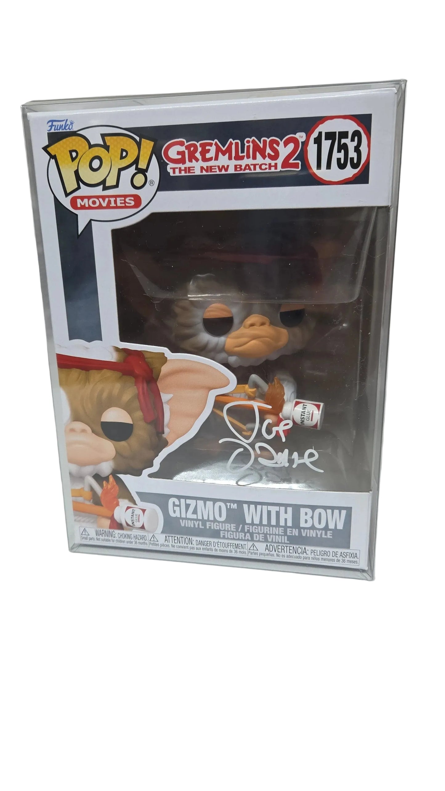 Joe Dante signed Funko POP Gizmo with bow #1753 OCC Cert