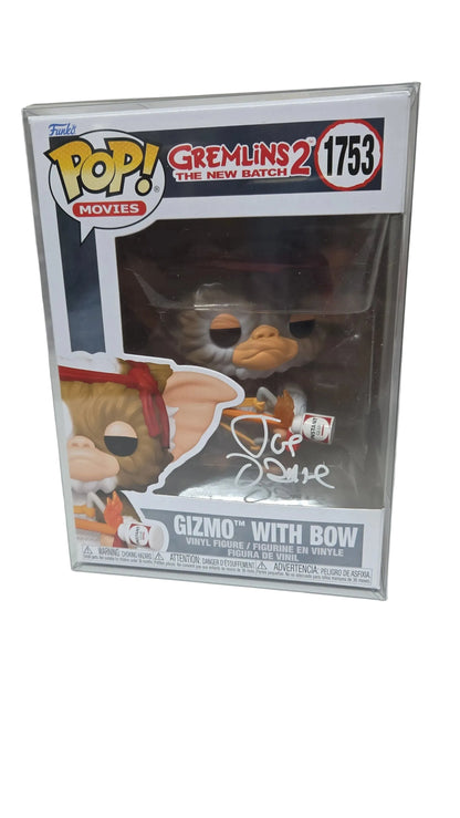 Joe Dante signed Funko POP Gizmo with bow #1753 OCC Cert