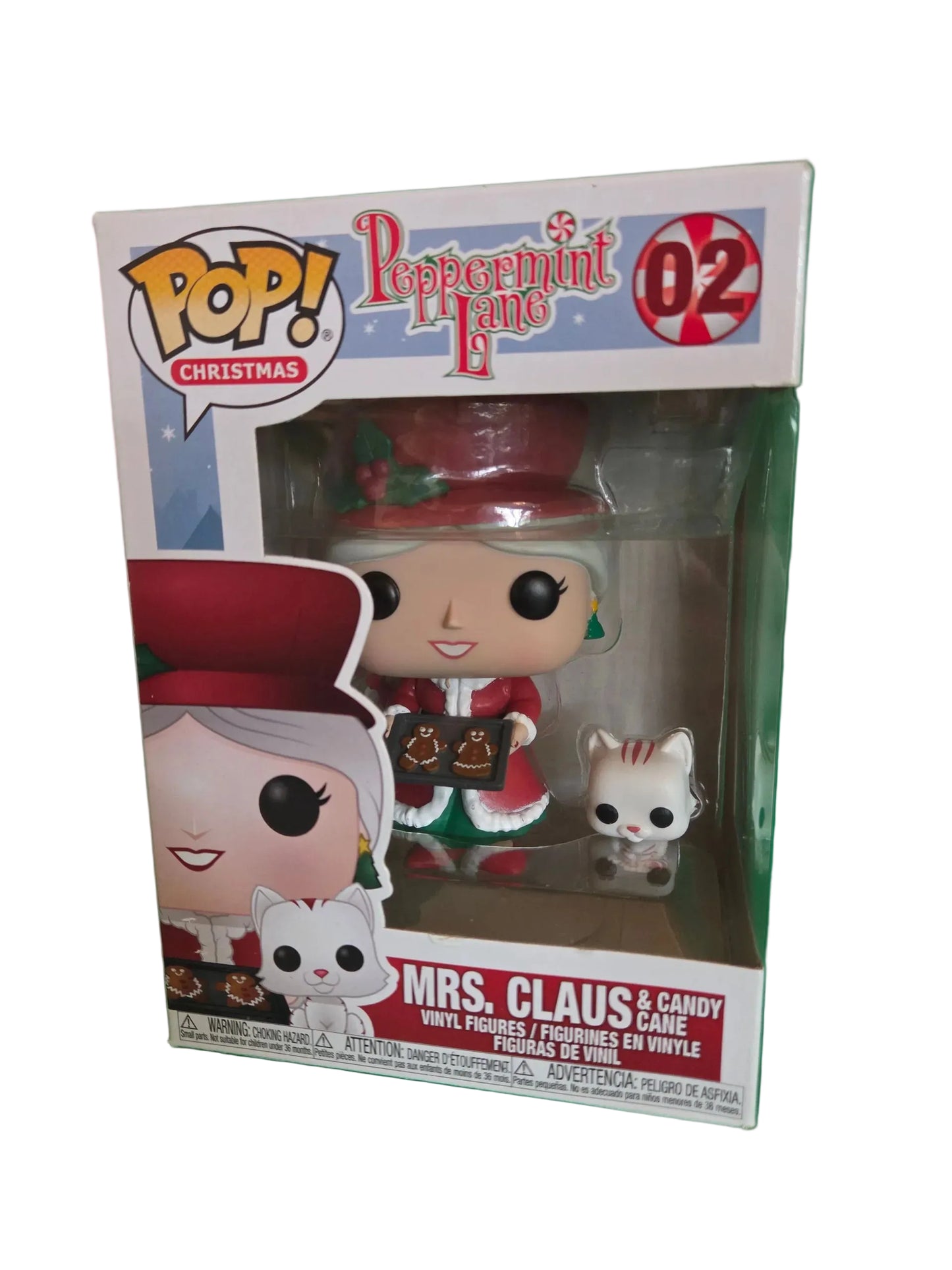 Funko Pop Mrs. Claus & Candy Cane #02 Peppermint Lane Christmas Vinyl Figure