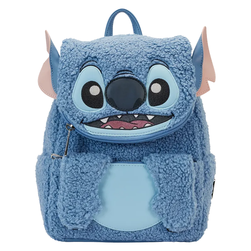 Stitch Plush Sherpa Loungefly Mini Backpack
