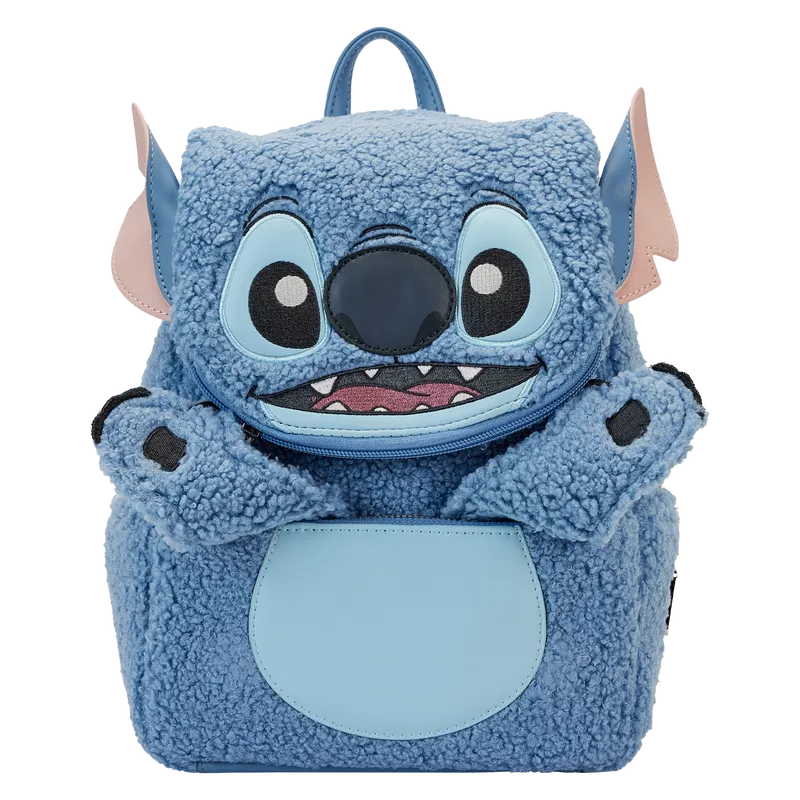 Stitch Plush Sherpa Loungefly Mini Backpack