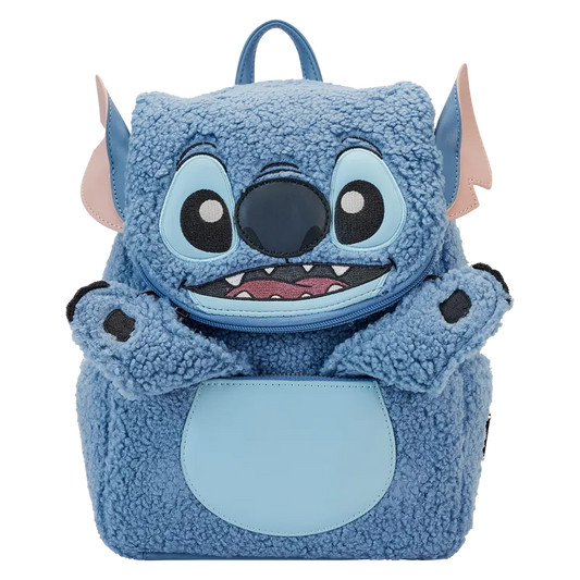 Stitch Plush Sherpa Loungefly Mini Backpack